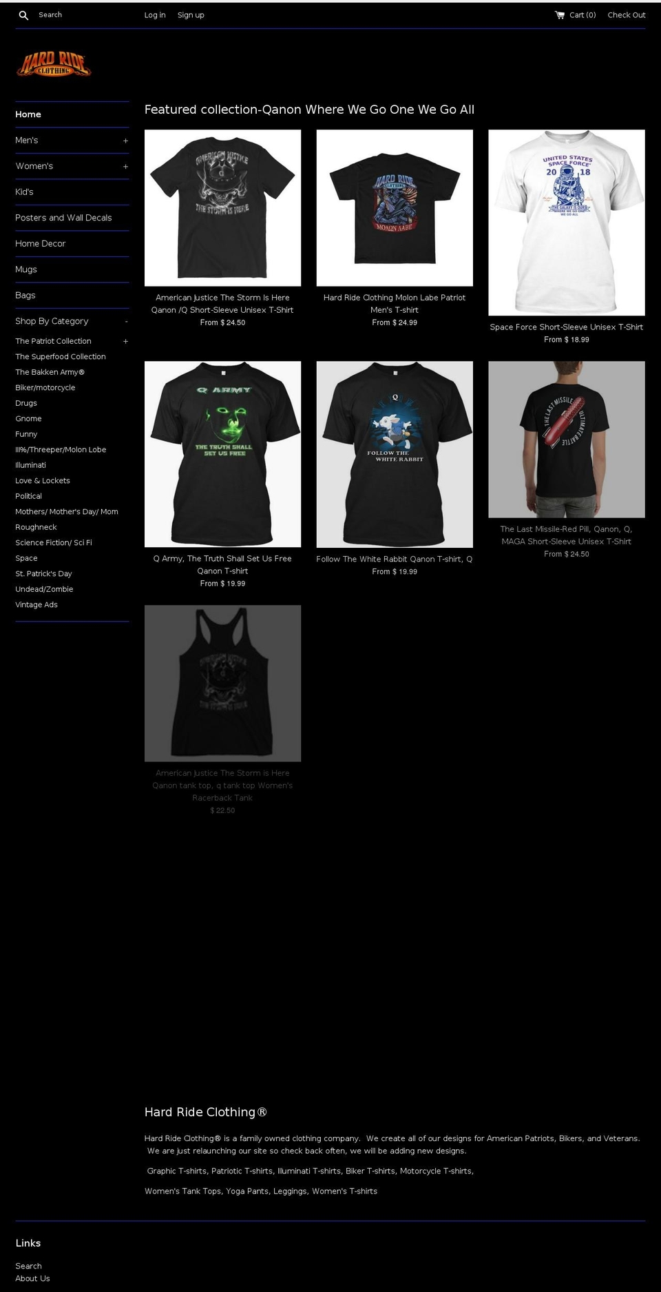 bakkenarmy.com — Shopify storefront screenshot
