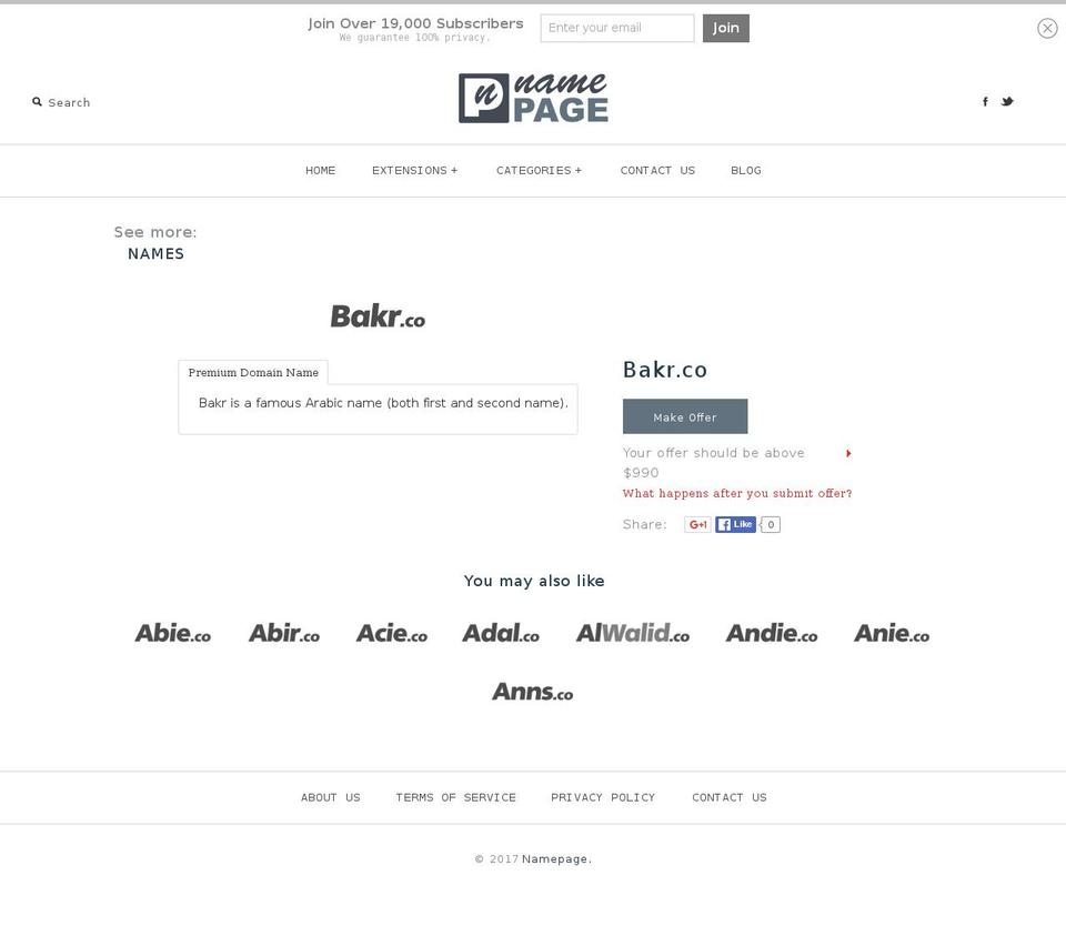 bakr.co shopify website screenshot