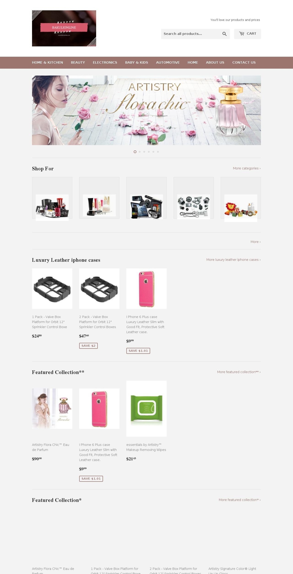 bakulionline.com — Shopify storefront screenshot