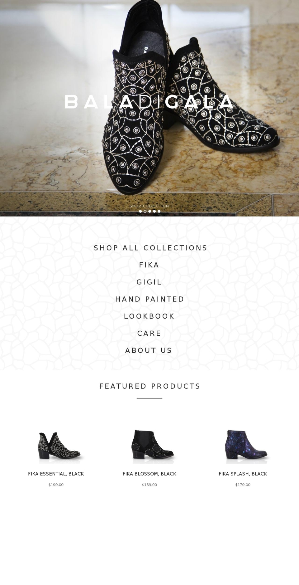 baladigala.com shopify website screenshot