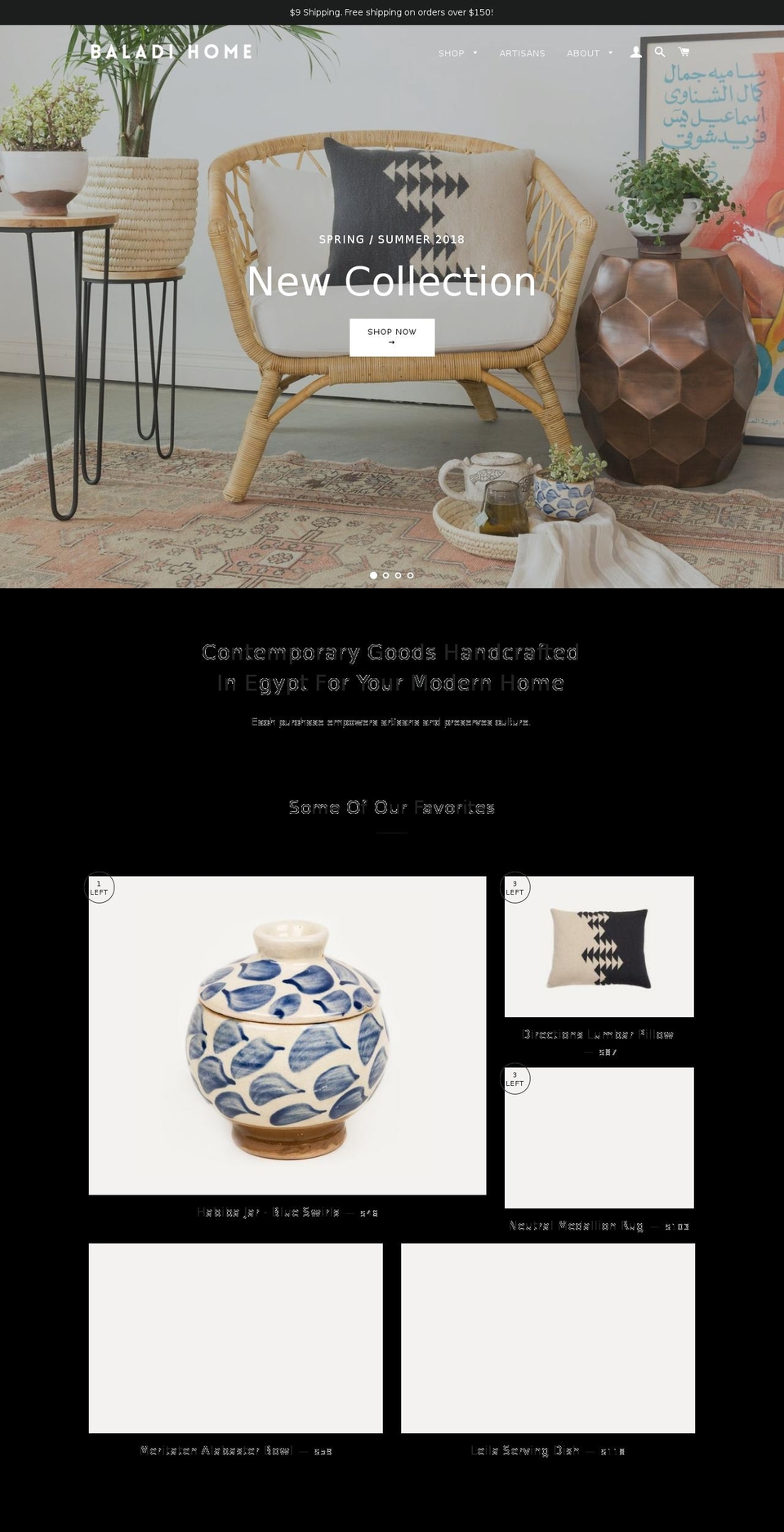 baladihome.com shopify website screenshot