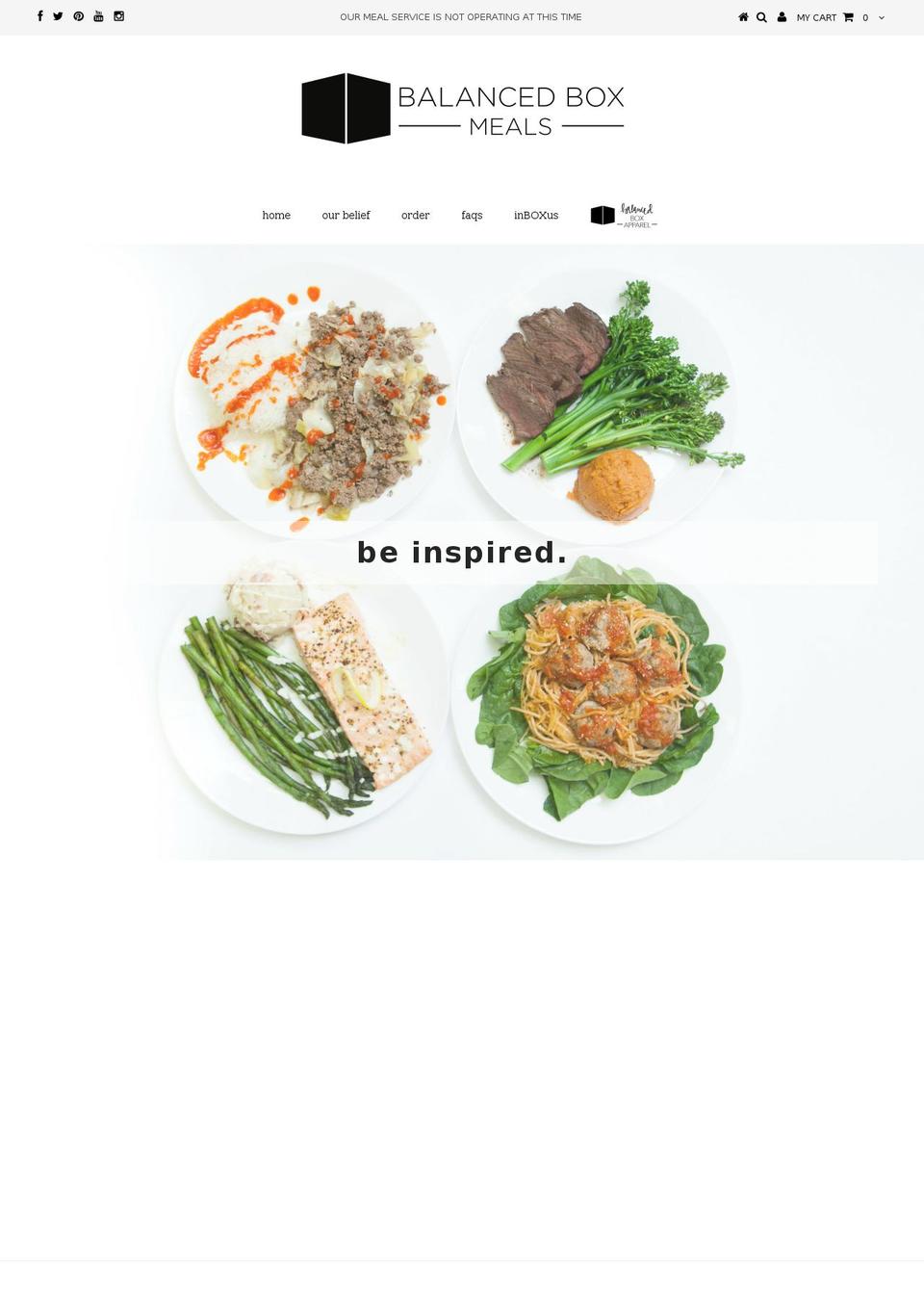 balanceboxmeals.com shopify website screenshot