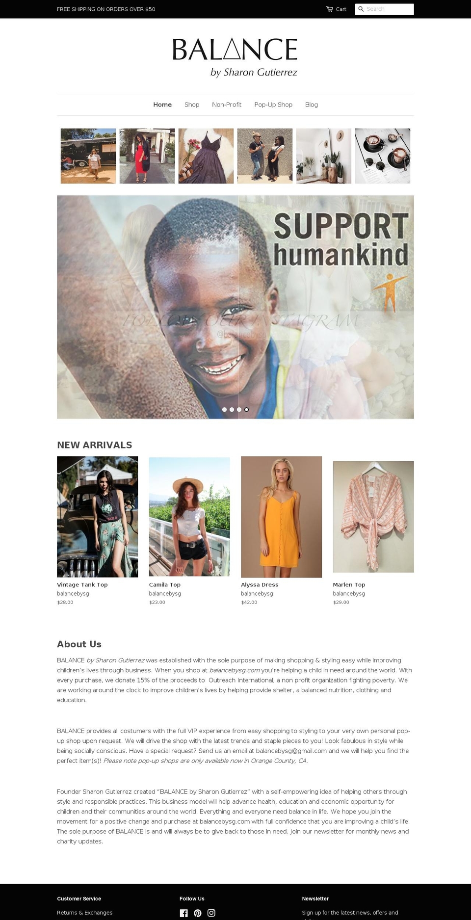 balancebysg.com — Shopify storefront screenshot