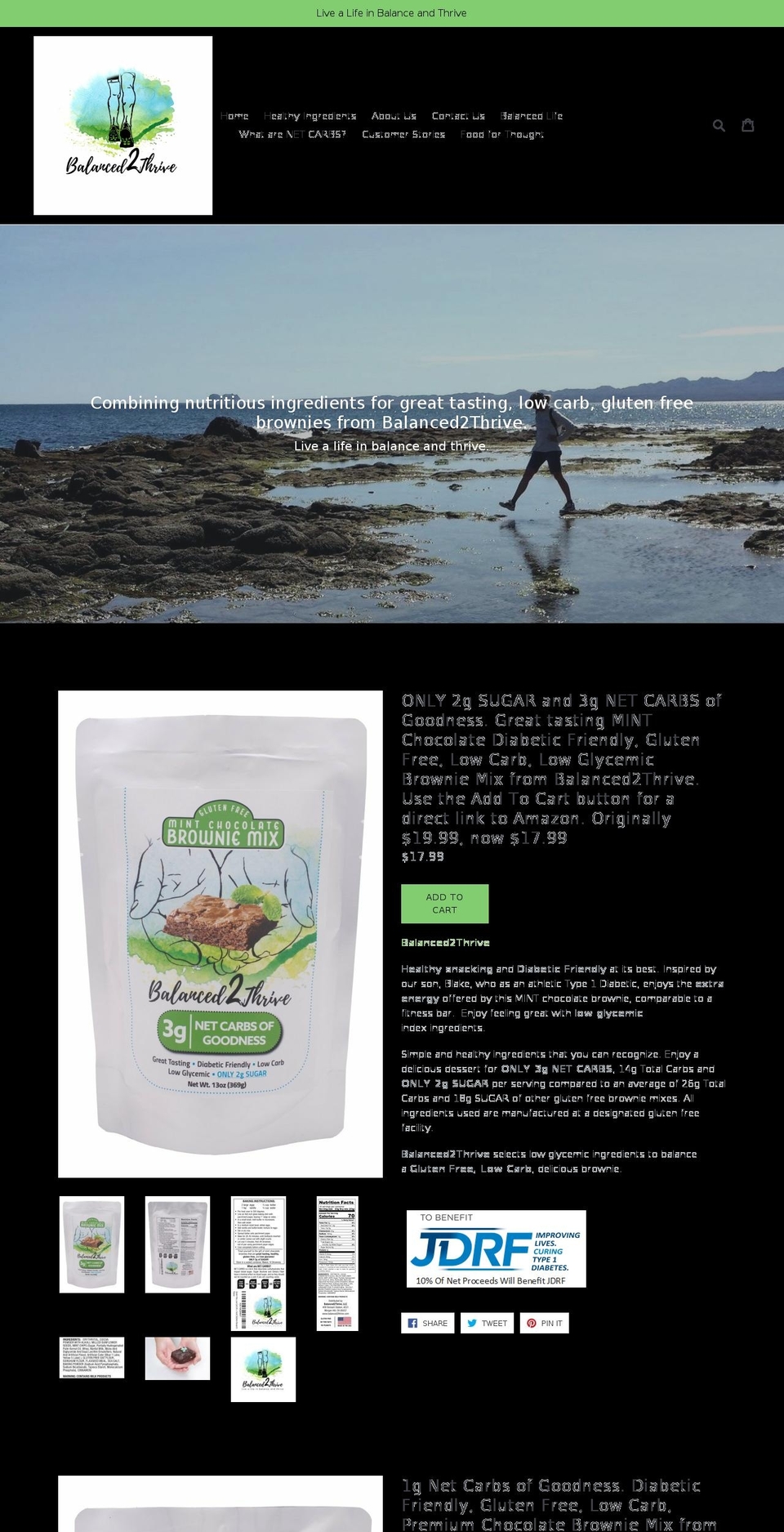 balanced2thrive.com — Shopify storefront screenshot