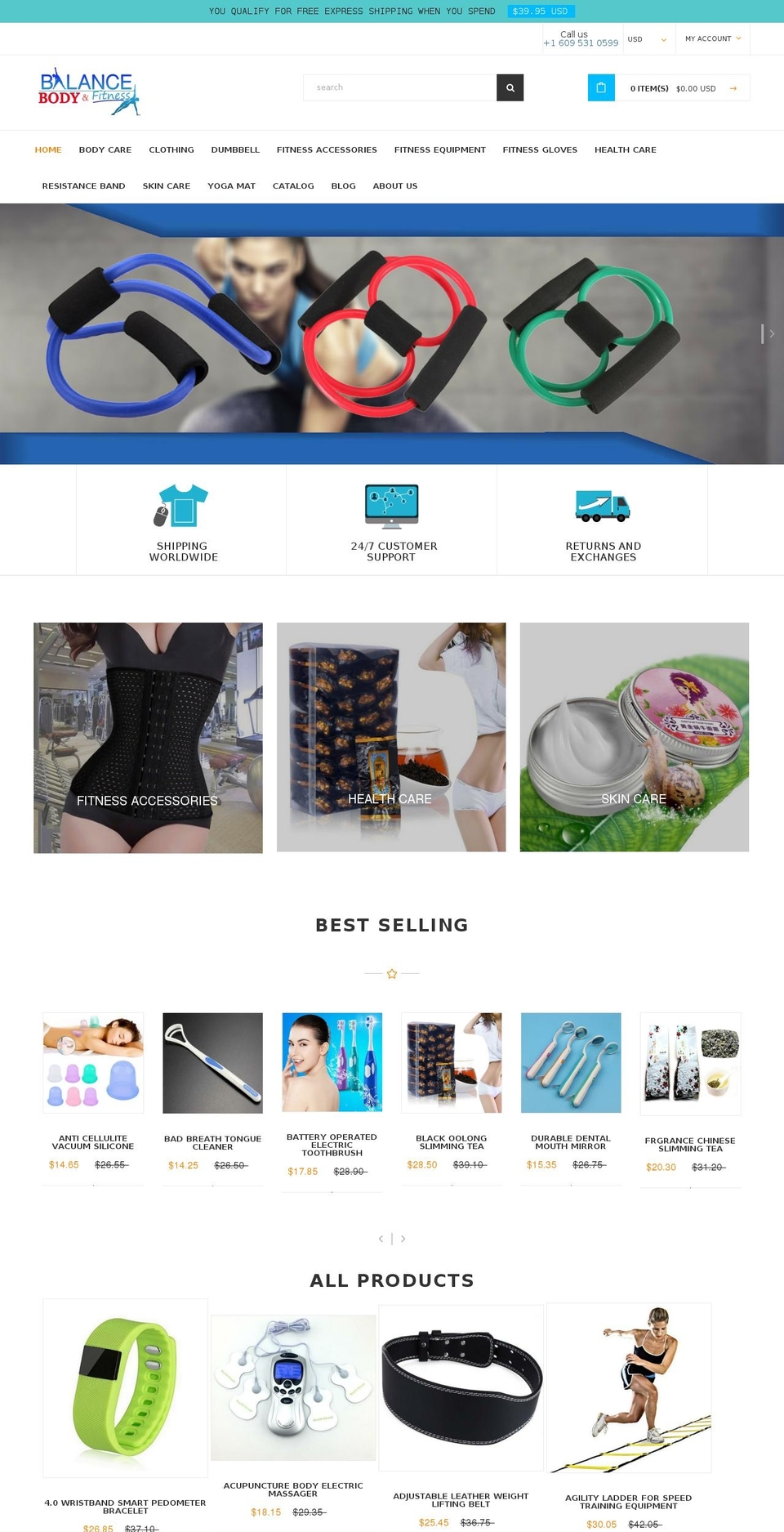 social-stinger-theme Shopify theme site example balancedbodyandfitness.com