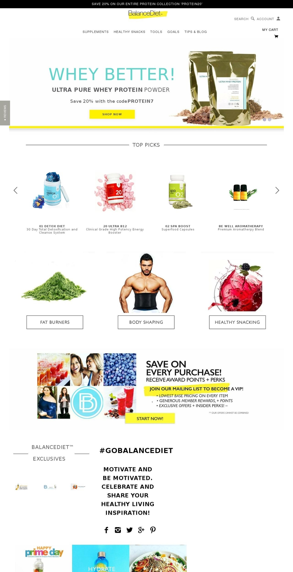 balancedietbismarck.com shopify website screenshot
