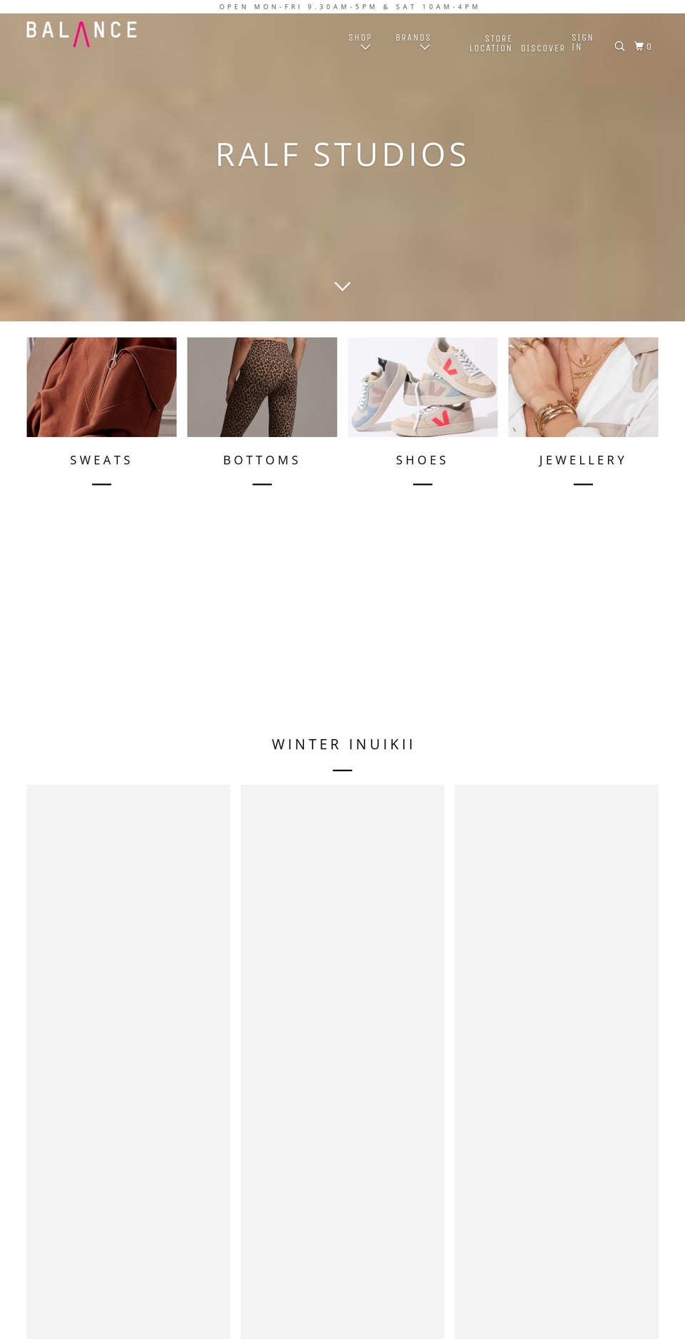 balancegeelong.com.au shopify website screenshot