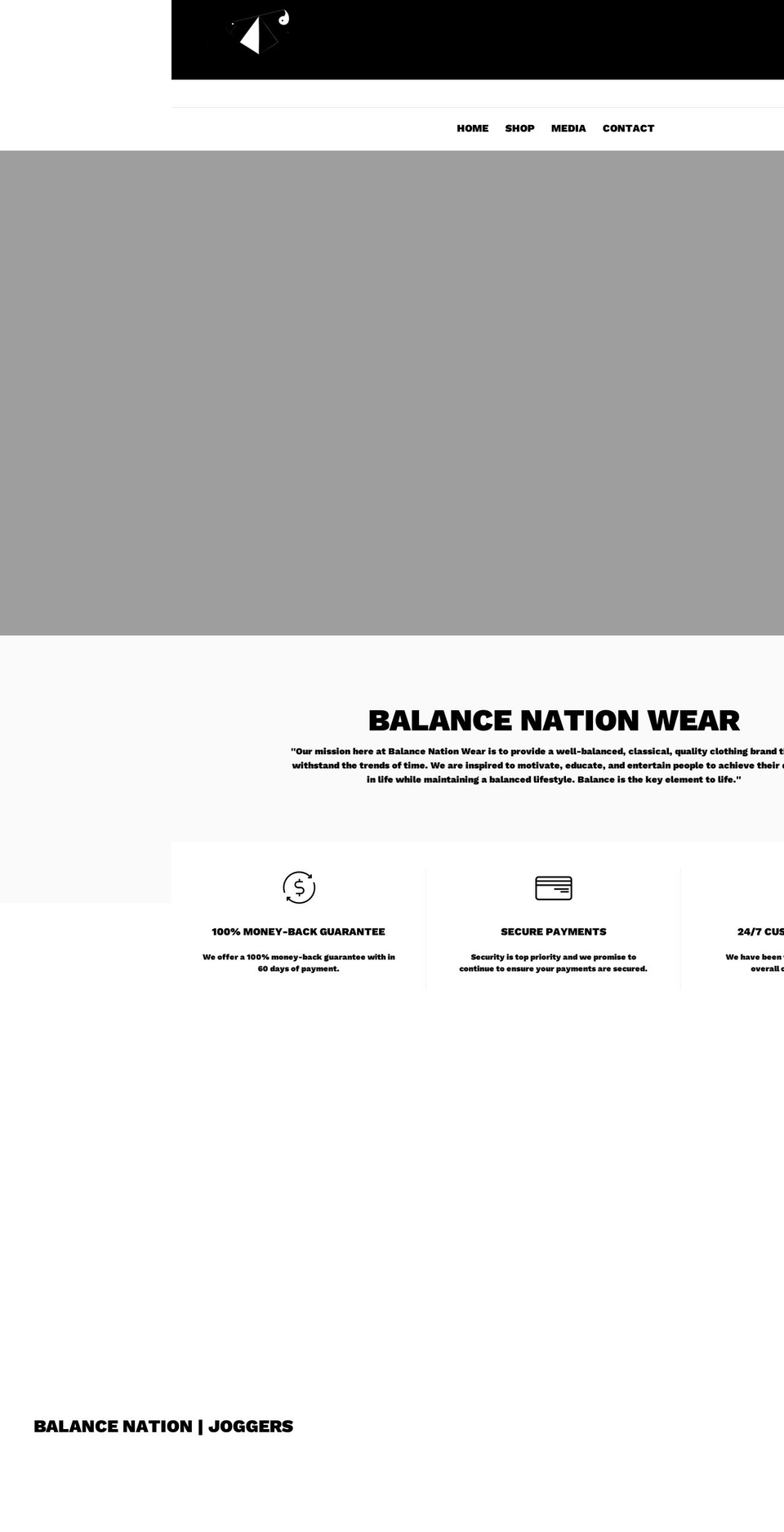 Banita Shopify theme site example balancenationwear.com