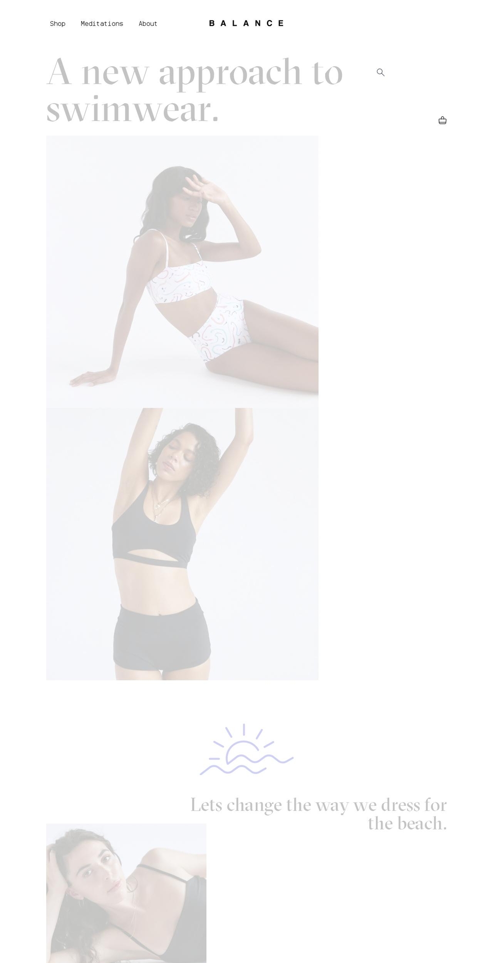 balanceswim.com shopify website screenshot