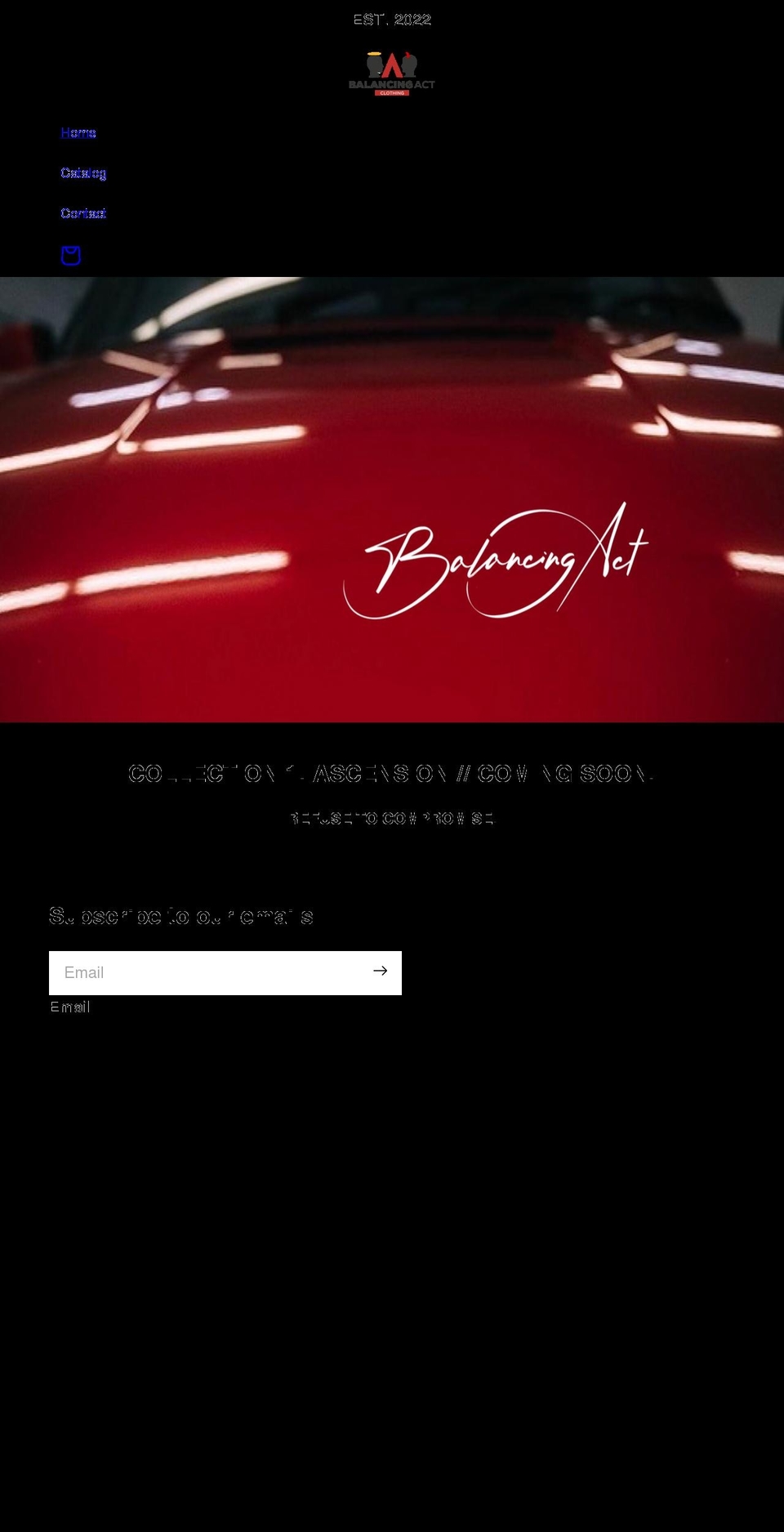 c Shopify theme site example balancingactclothing.com