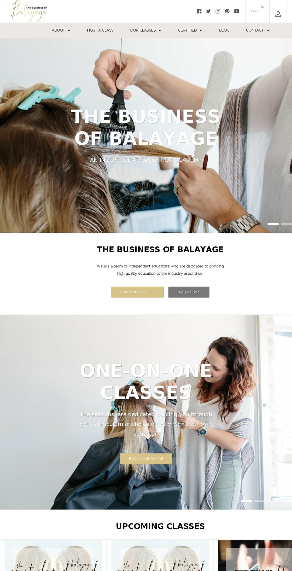 balayagehairsalon.com shopify website screenshot