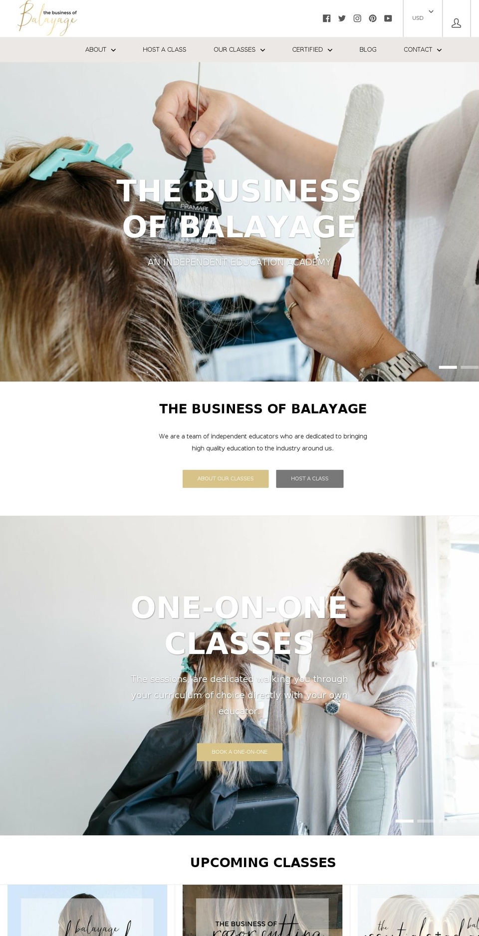 balayagethehairsalon.com shopify website screenshot