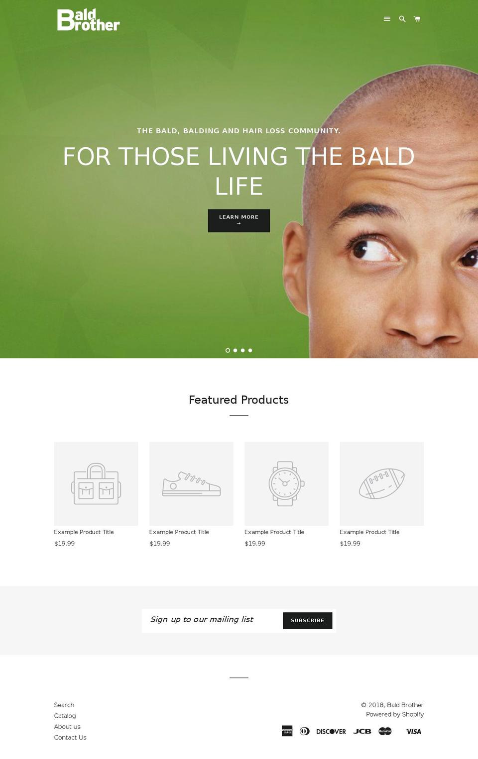 baldbrother.com — Shopify storefront screenshot