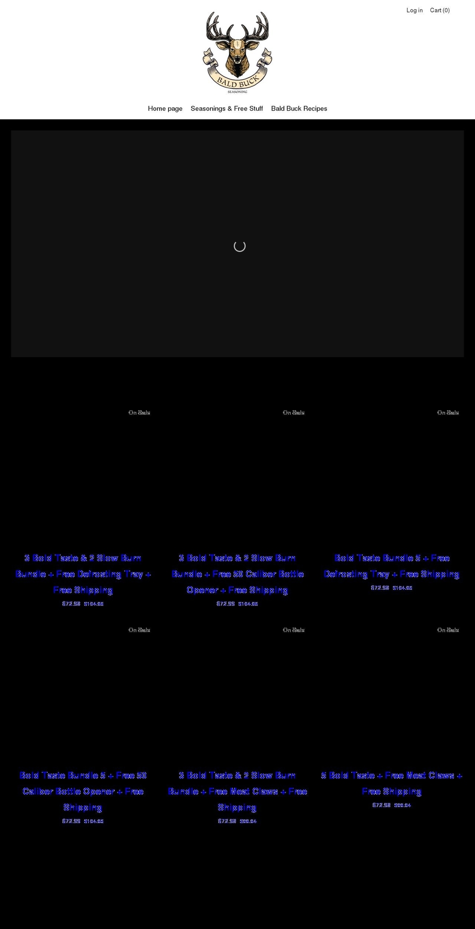baldbuck.com shopify website screenshot