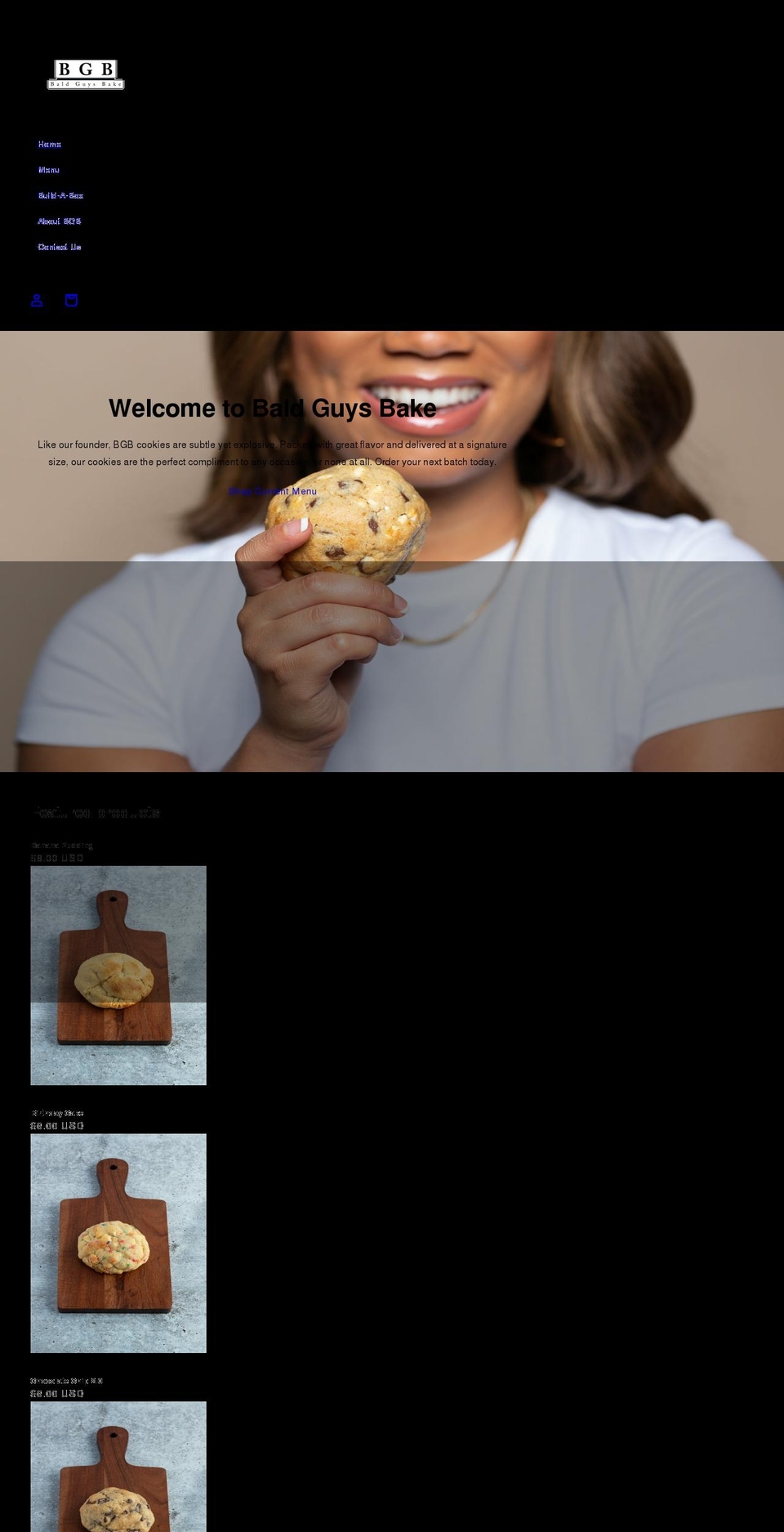 baldguysbake.com shopify website screenshot