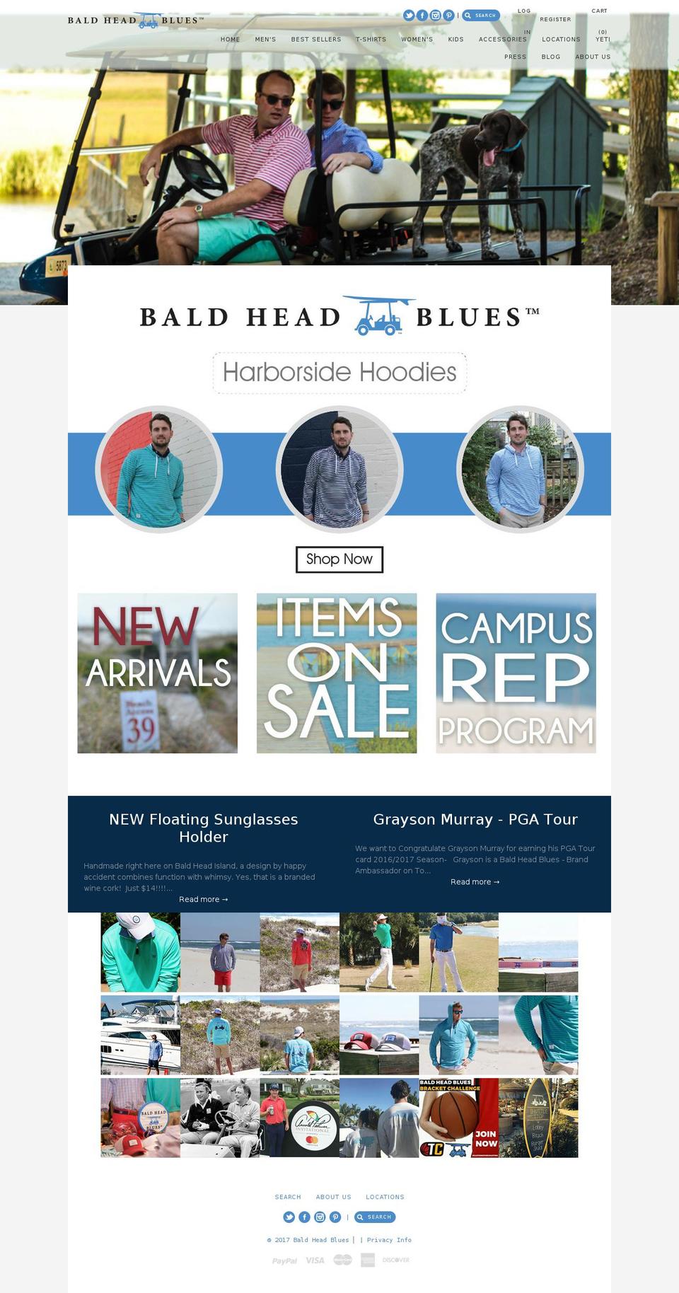 Chord Shopify theme site example baldheadblues.com