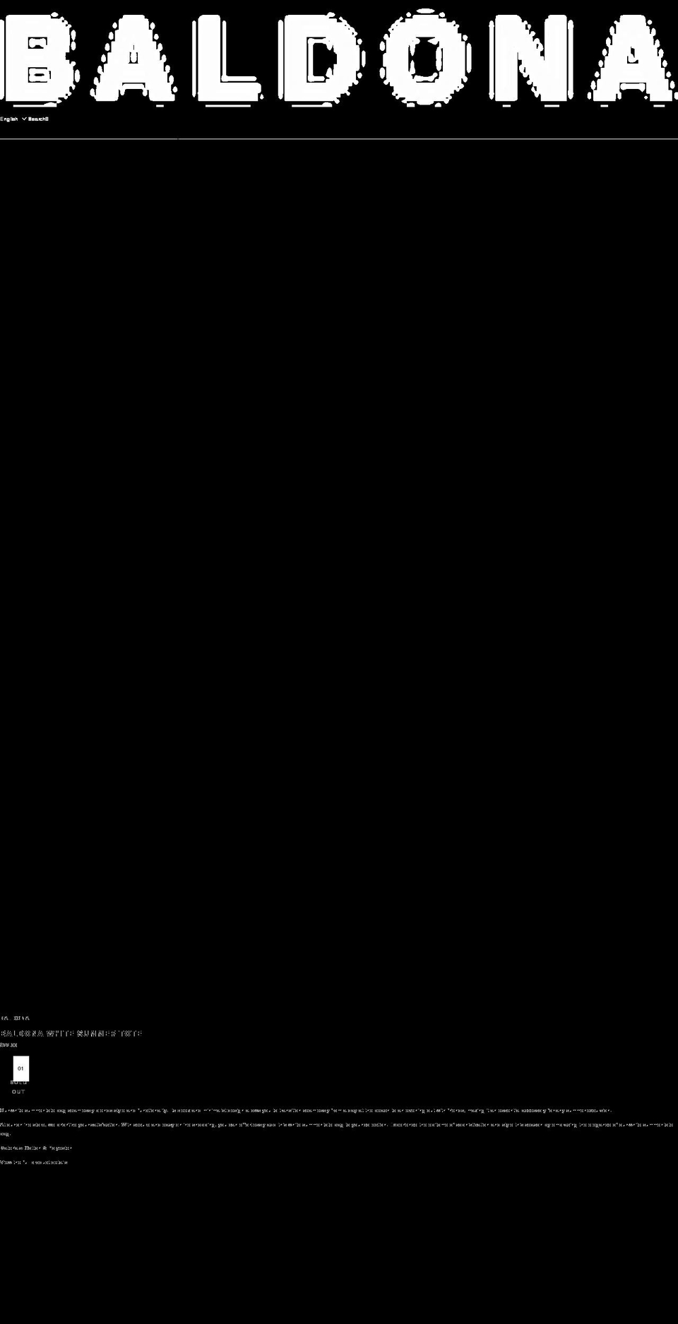 baldonawear.com shopify website screenshot