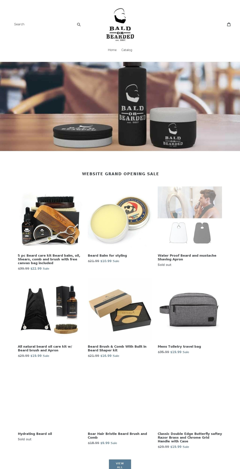 baldorbearded.com — Shopify storefront screenshot