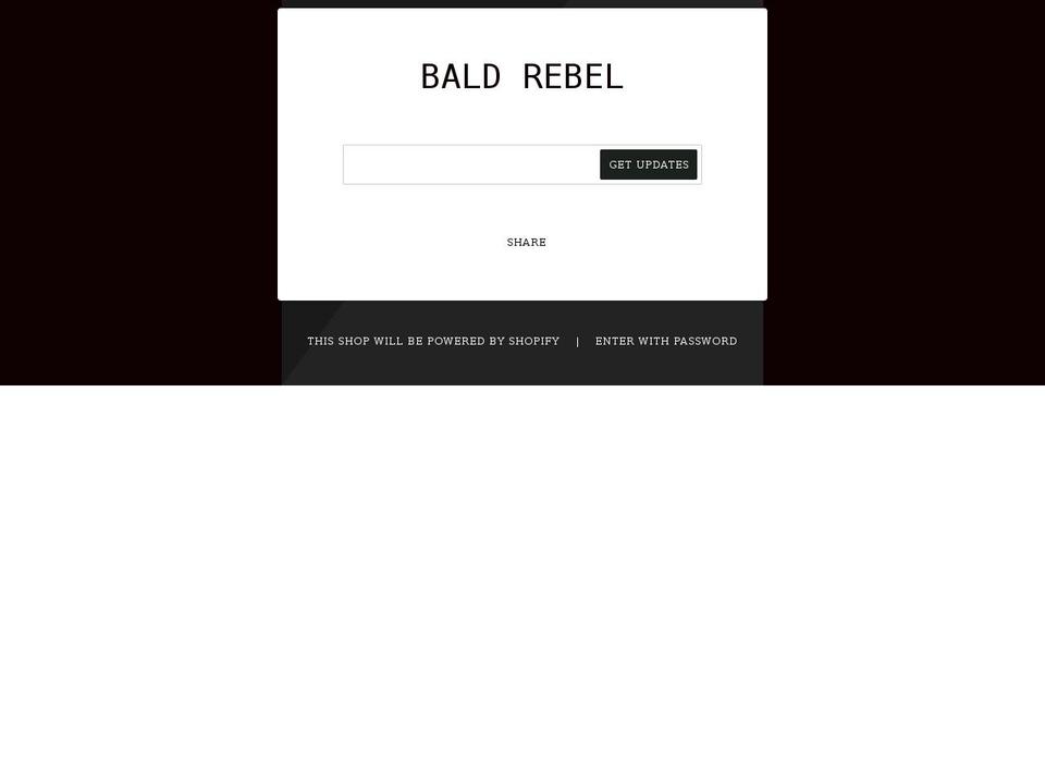 baldrebel.myshopify.com shopify website screenshot