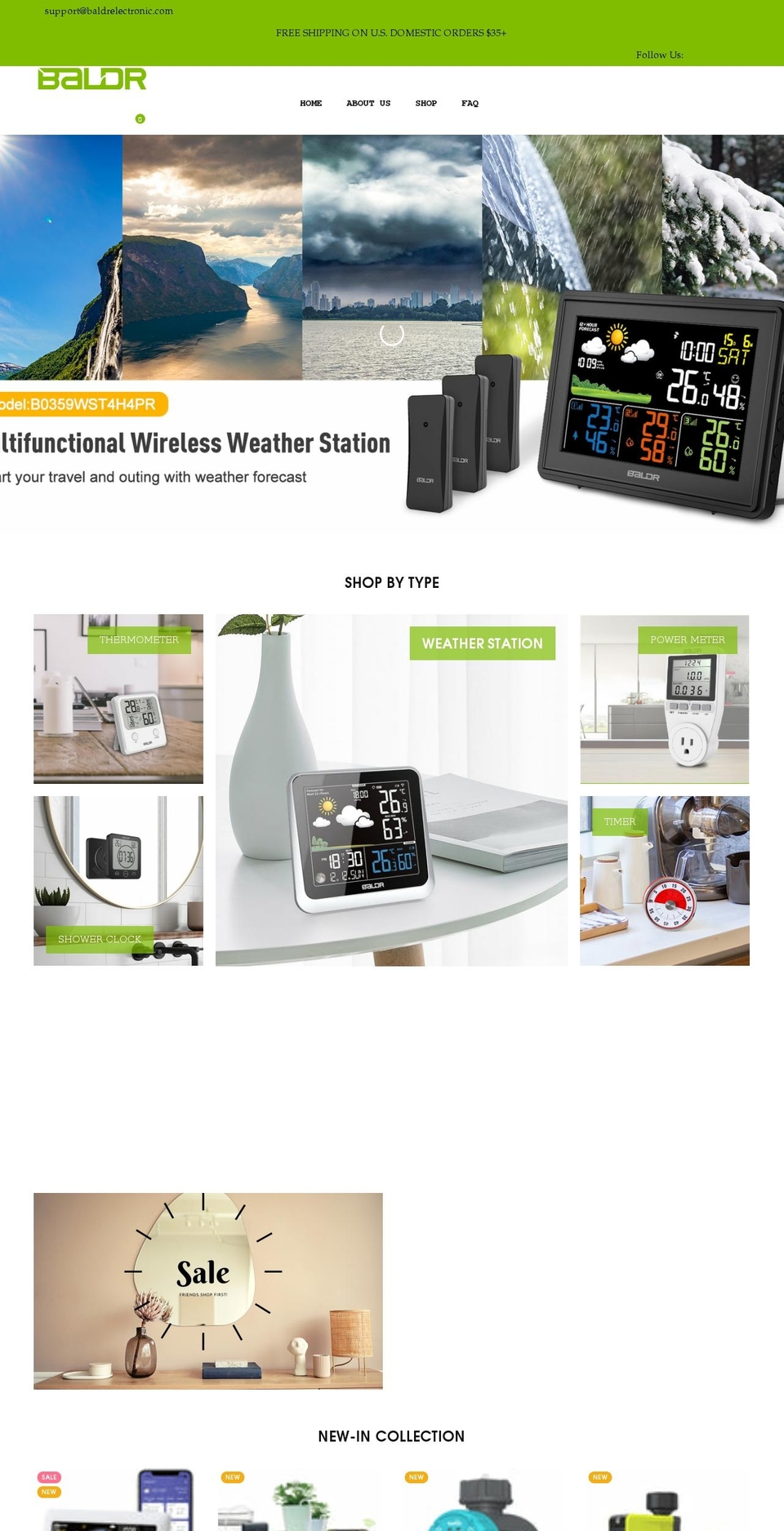 baldrelectronic.com shopify website screenshot