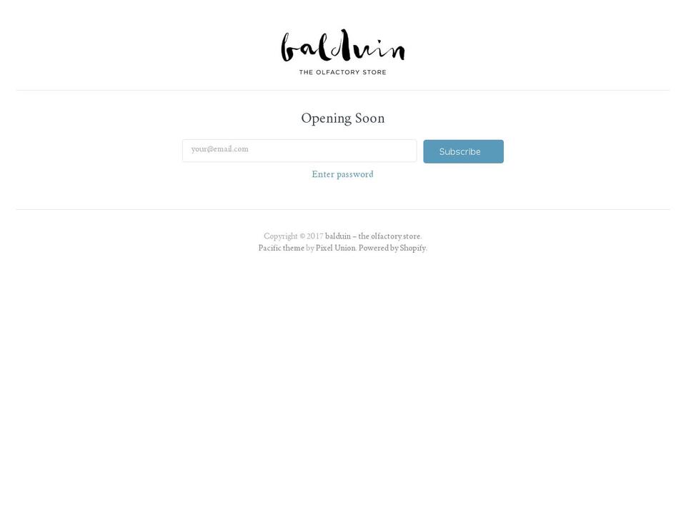 balduin-store.com shopify website screenshot