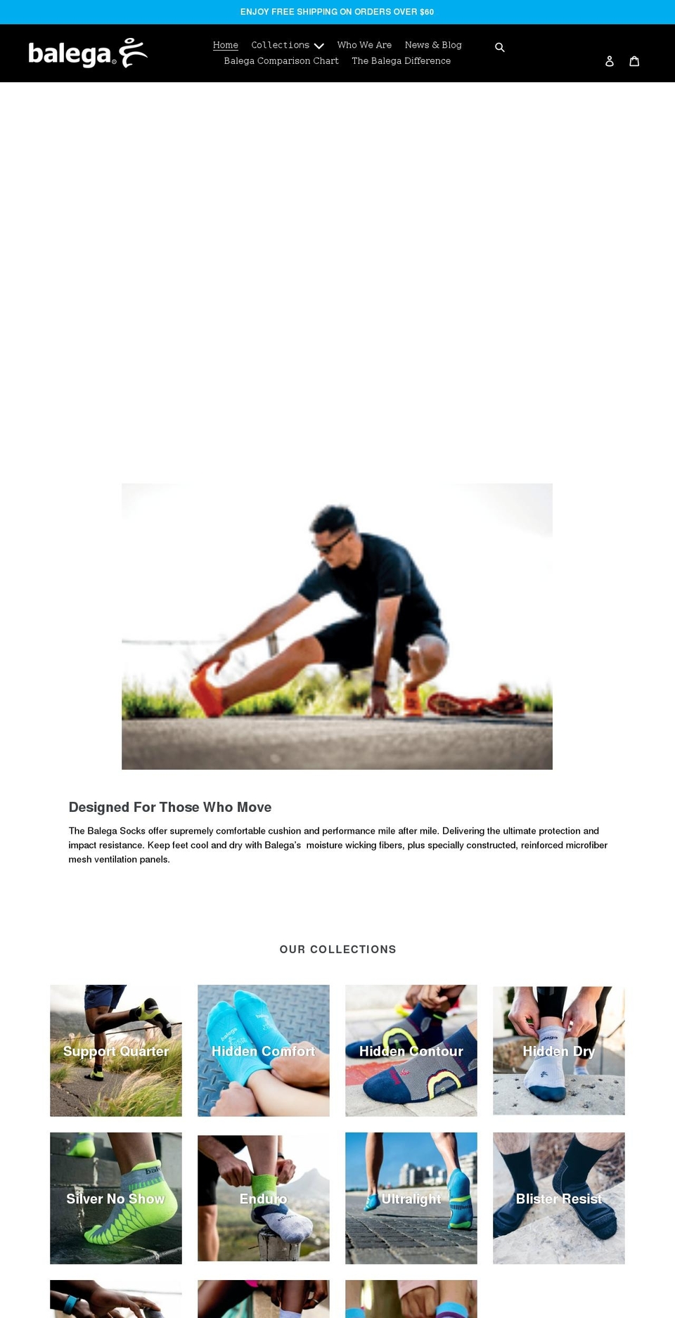 balega.ca shopify website screenshot