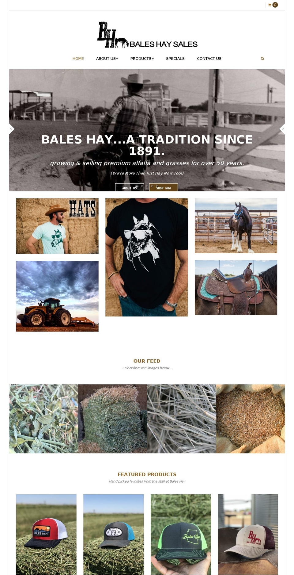 Bales Hay V1 Shopify theme site example baleshaysales.com