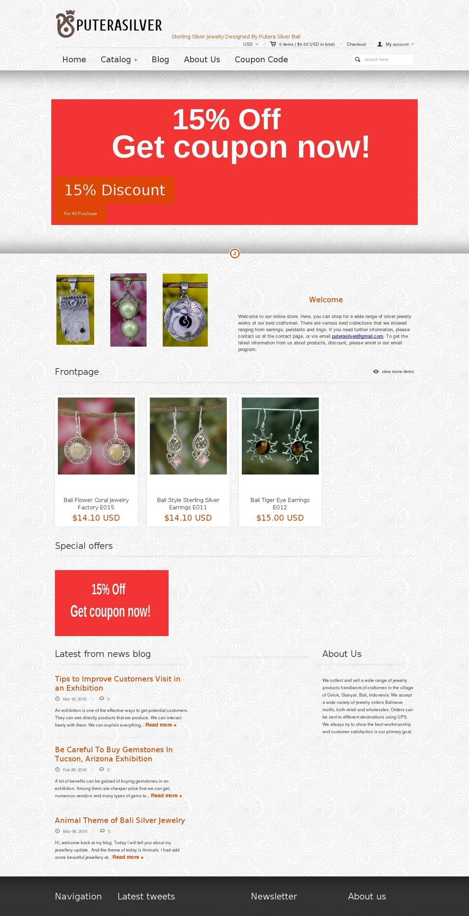 pandora Shopify theme site example bali925jewelry.com
