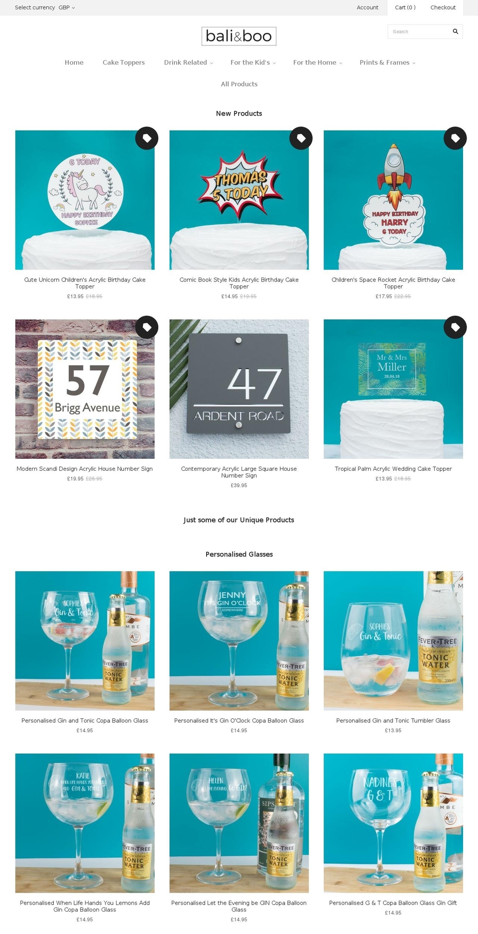 baliandboo.com — Shopify storefront screenshot