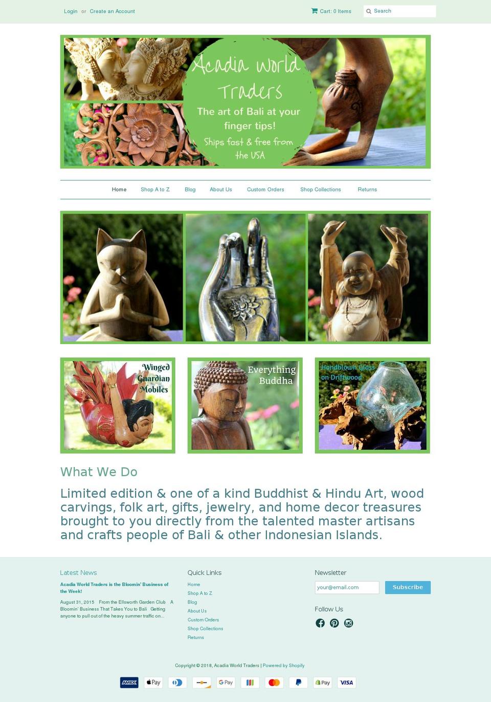 baliartconnection.com — Shopify storefront screenshot