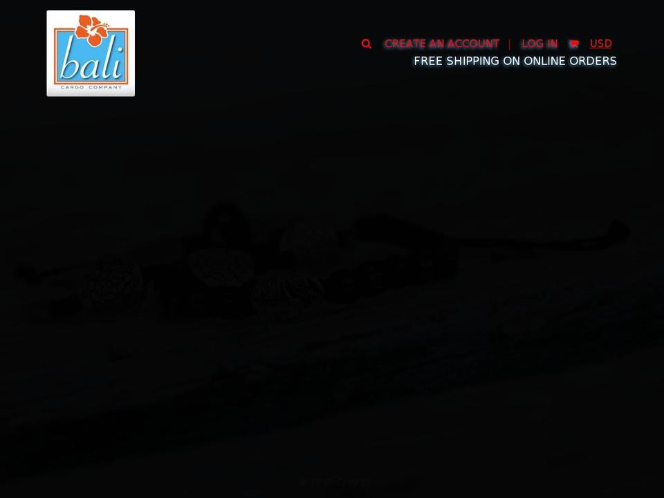 balicargocompany.com shopify website screenshot