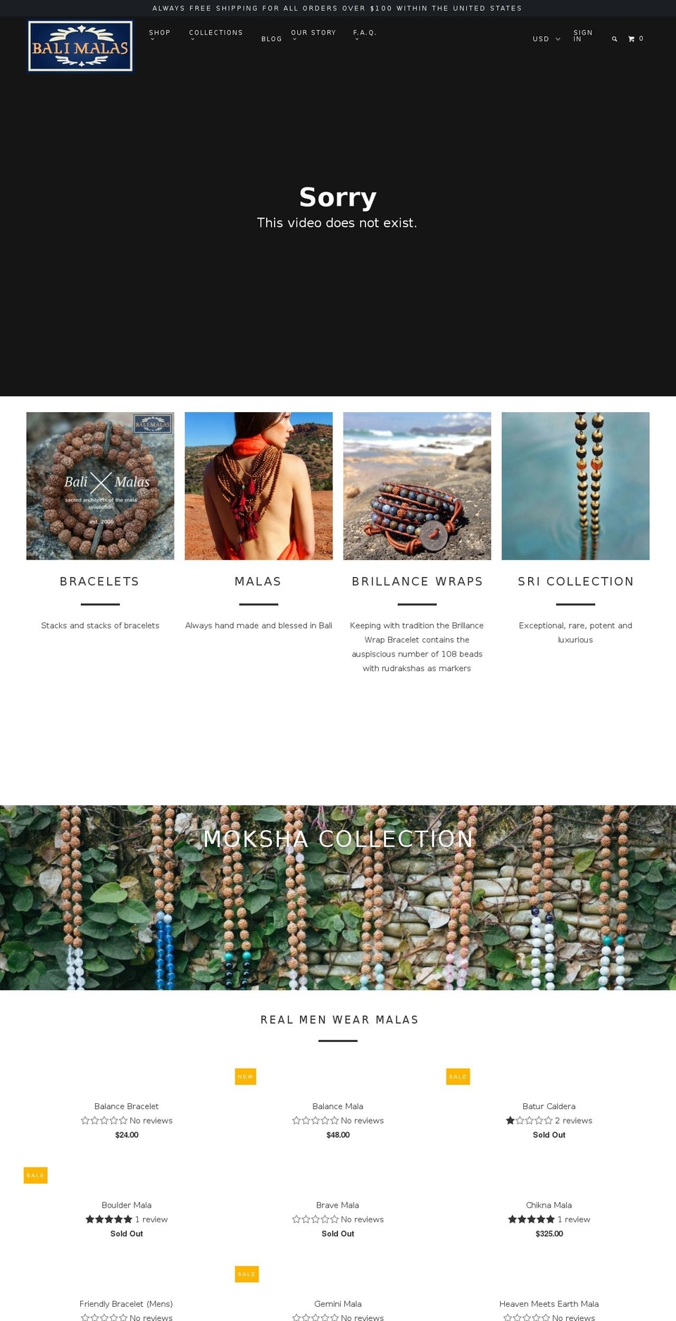 balimalas.org shopify website screenshot