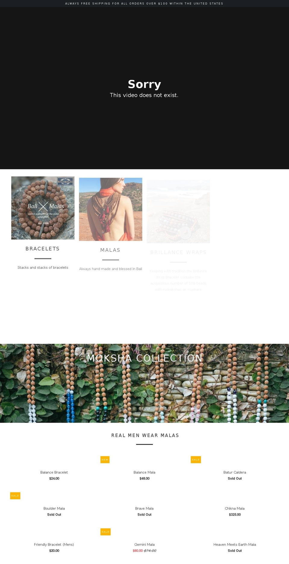 balismalas.com — Shopify storefront screenshot