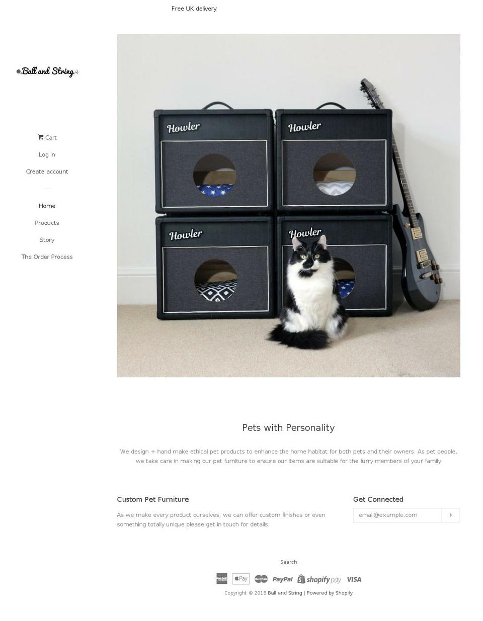 ballandstring.com — Shopify storefront screenshot