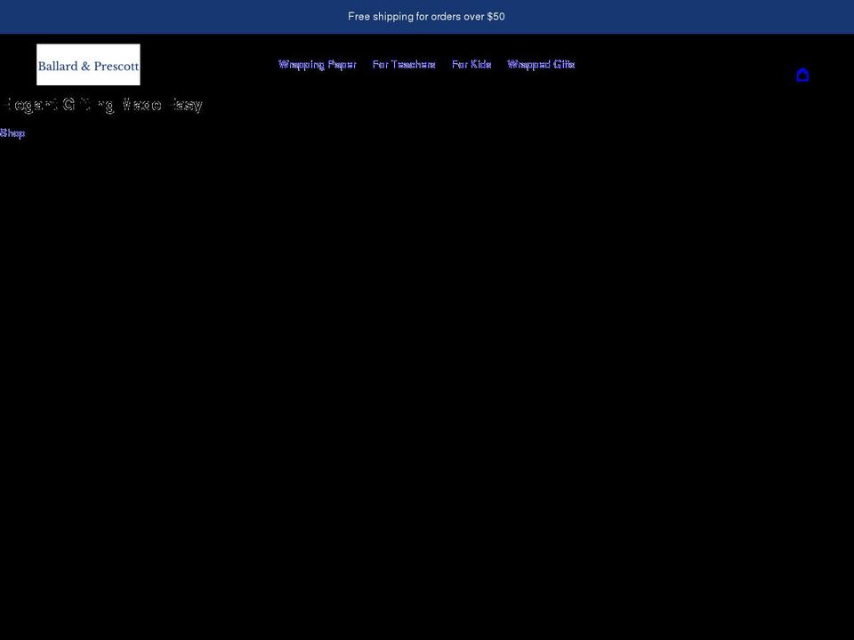 ballard-and-prescott.myshopify.com shopify website screenshot