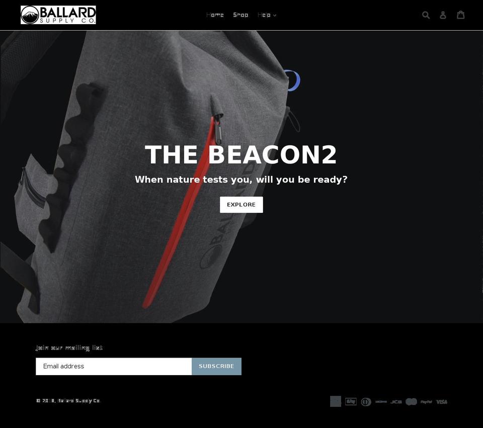 ballardsupplyco.com — Shopify storefront screenshot