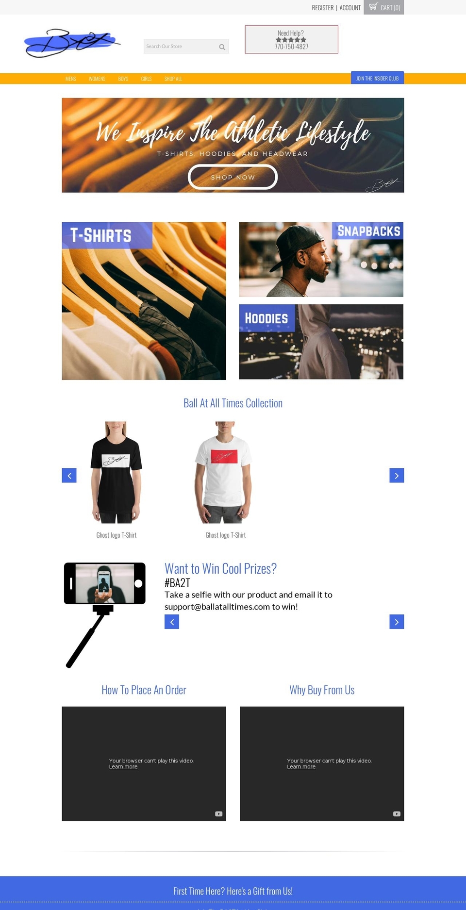 ballatalltimes.com shopify website screenshot
