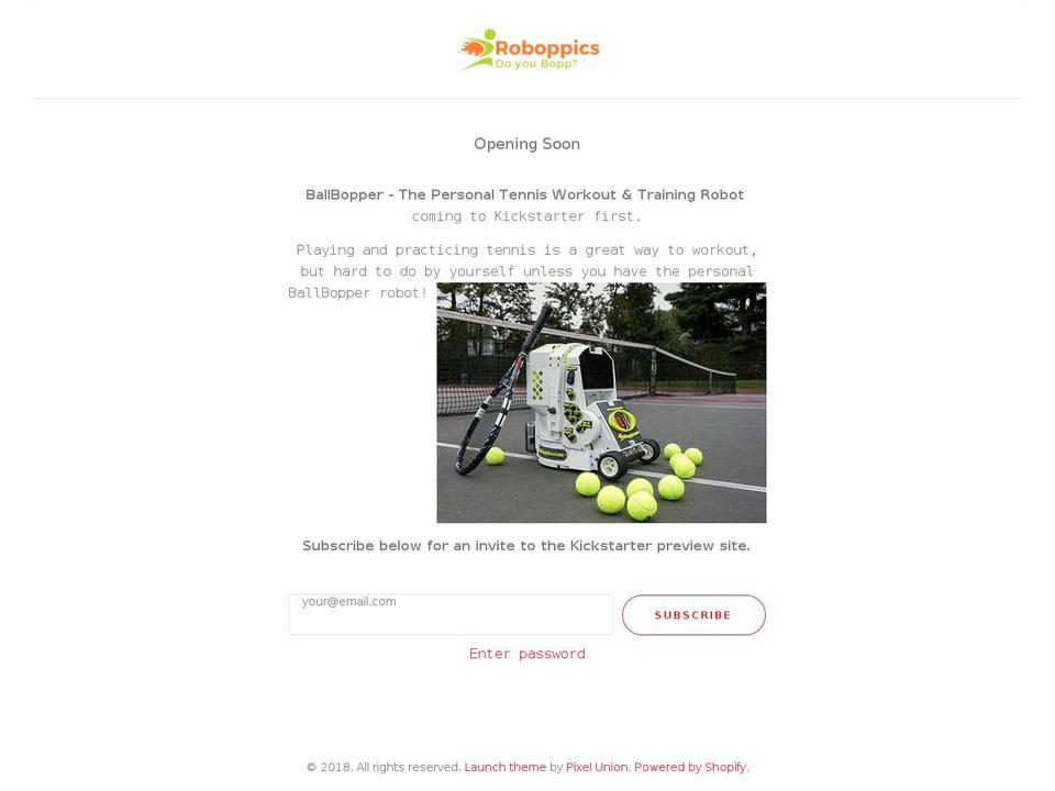 ballbopper.com — Shopify storefront screenshot