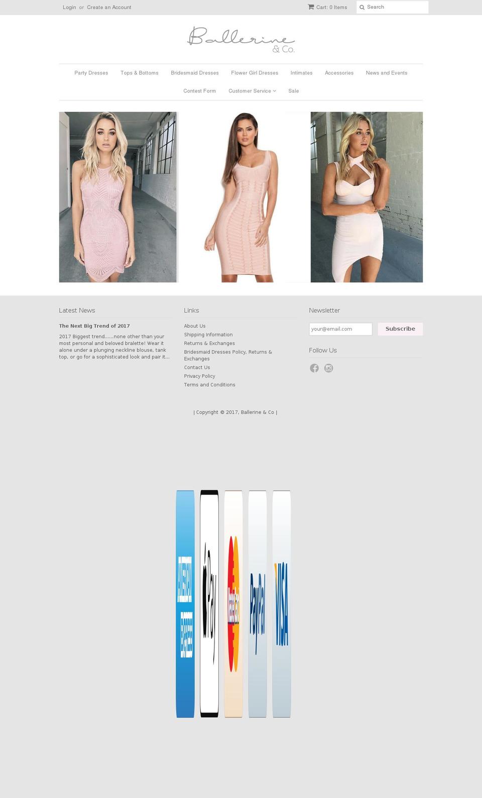 ballerineandco.com shopify website screenshot