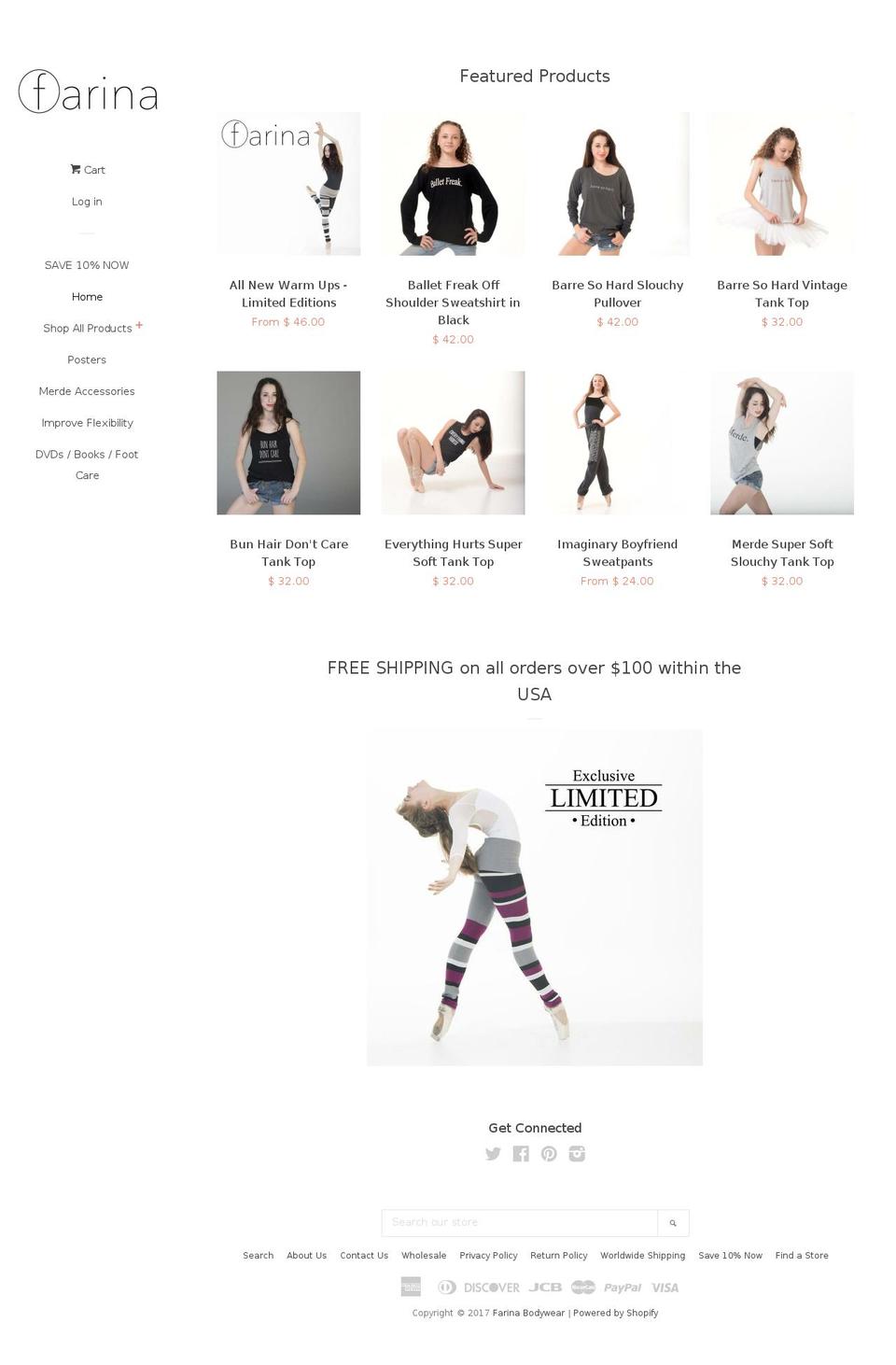 balletpants.com shopify website screenshot