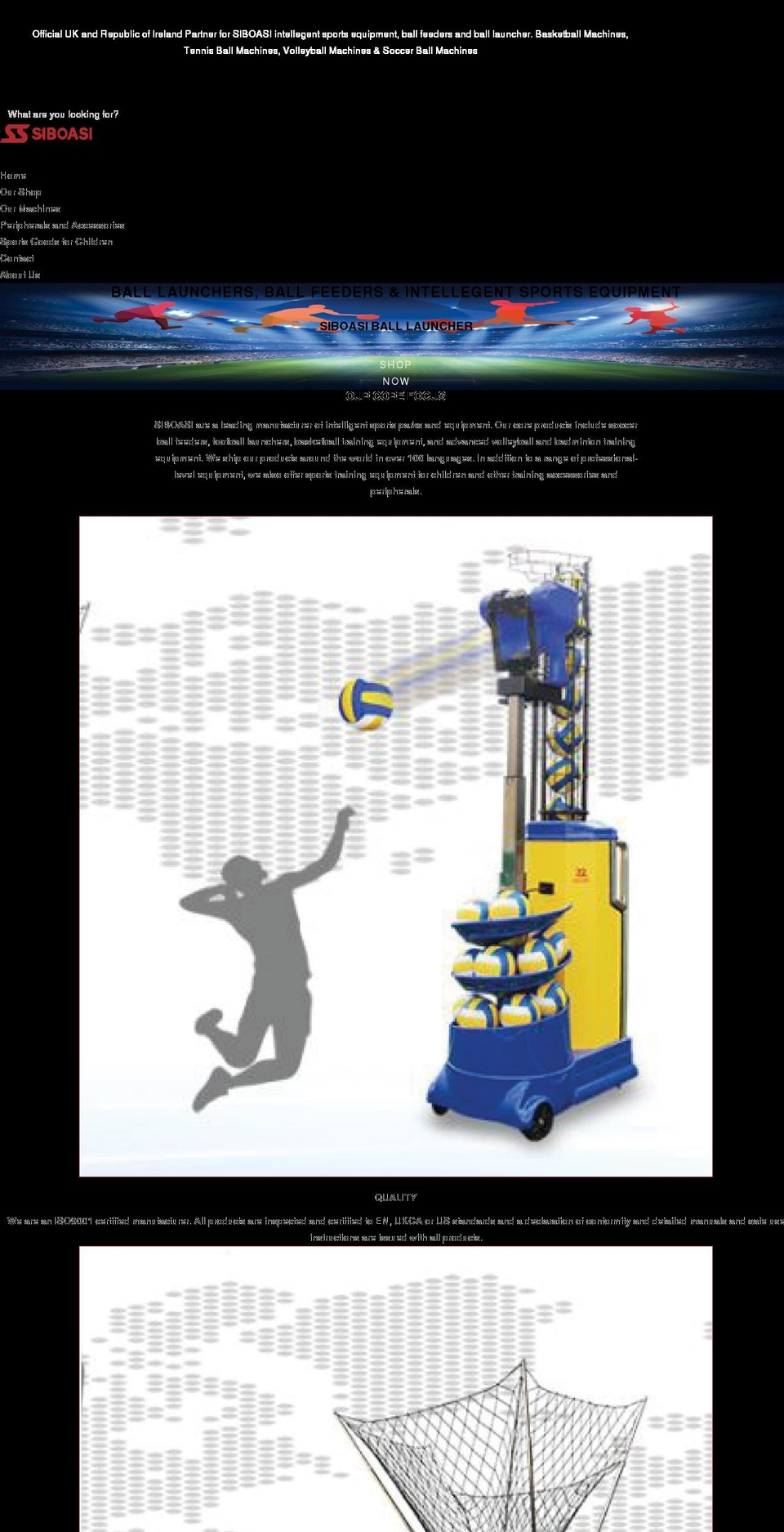 ballfeeder.com shopify website screenshot