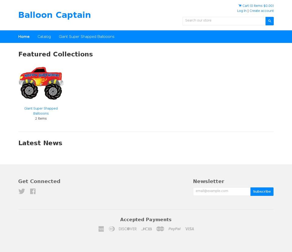 timber-2-2-2 Shopify theme site example ballooncaptain.com