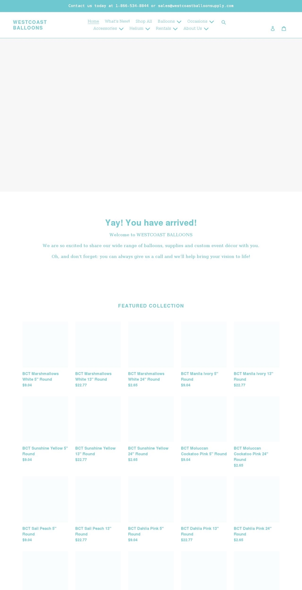 balloons-r-fun.com shopify website screenshot