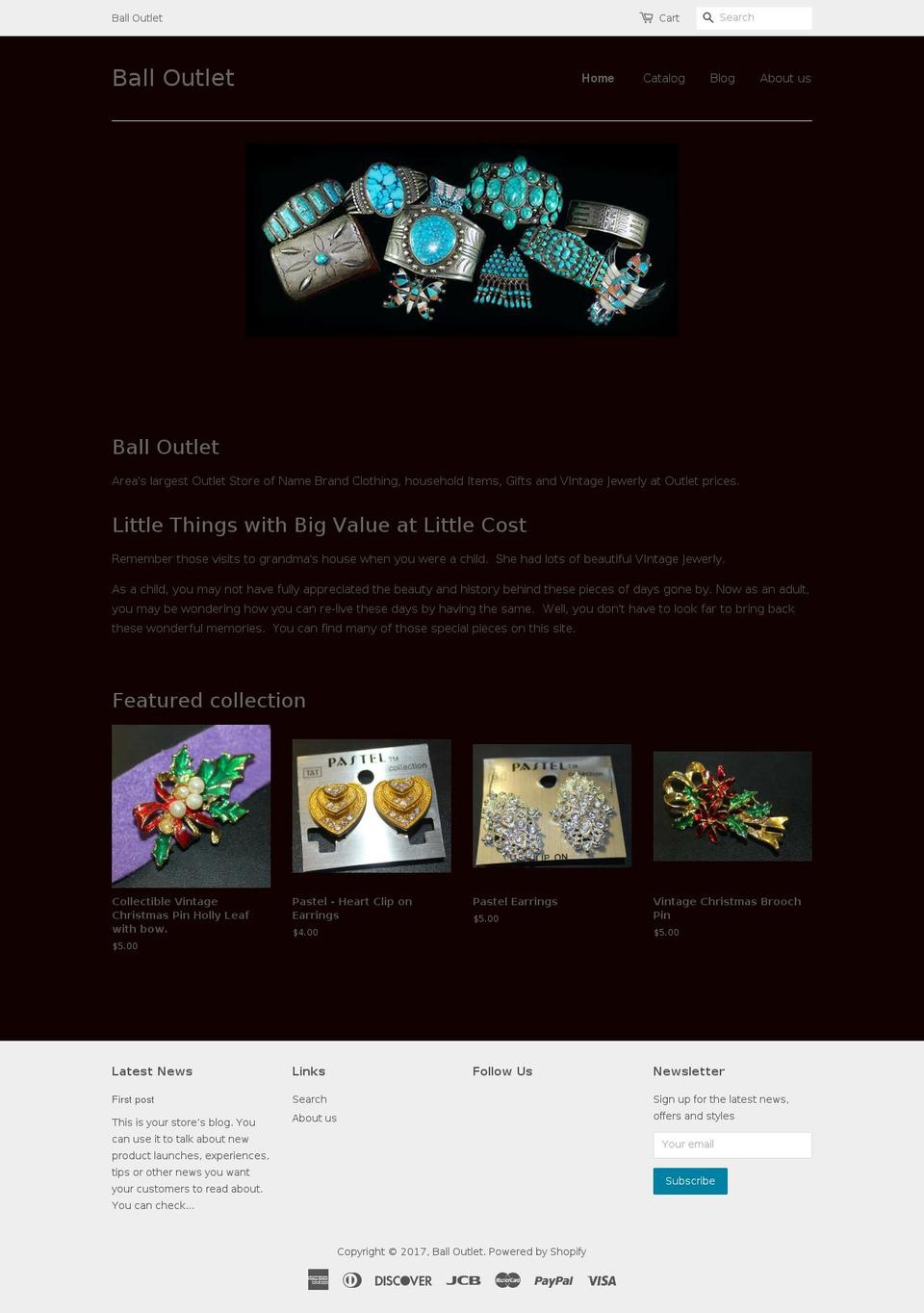 balloutlet.net shopify website screenshot