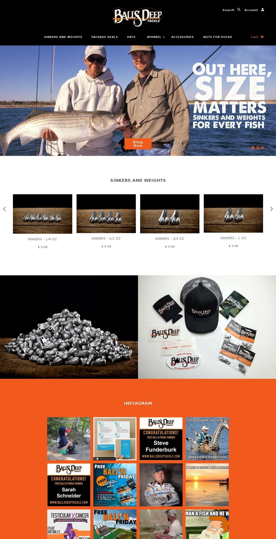 ballsdeeplure.com shopify website screenshot