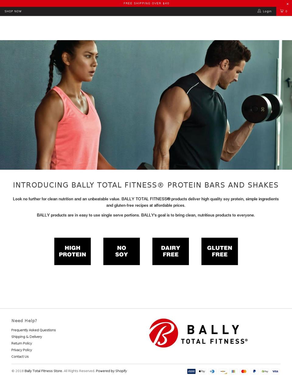 ballytotalfitness.com shopify website screenshot