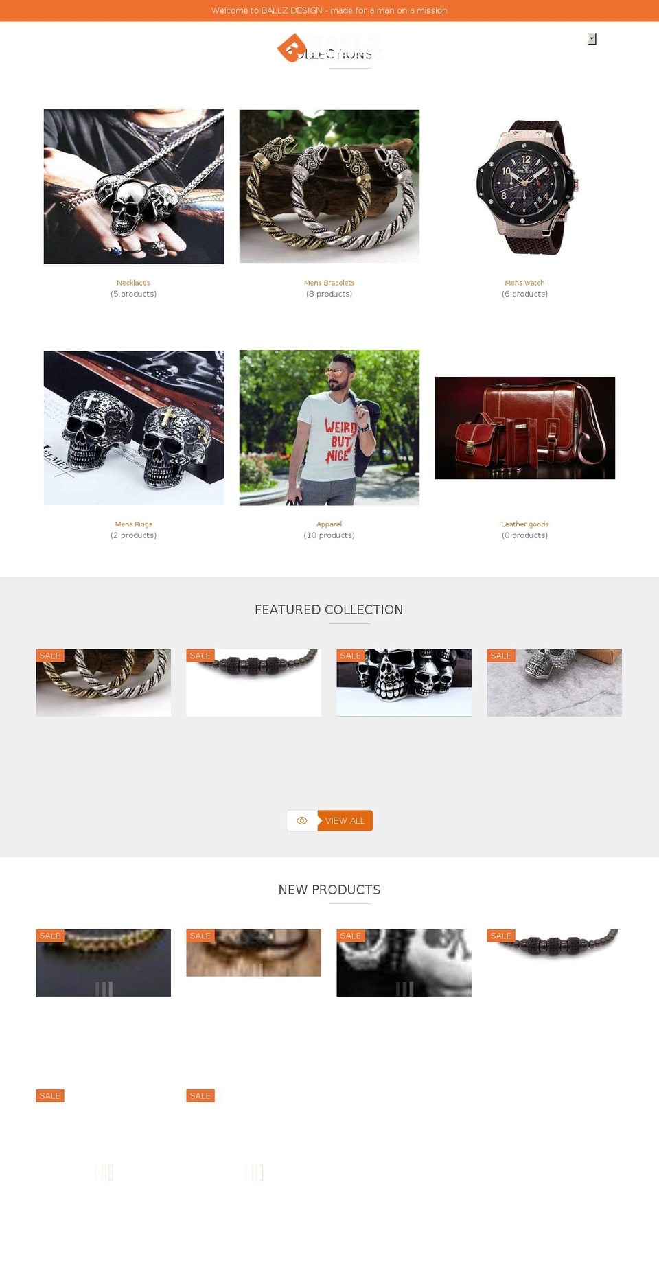 ballz.store shopify website screenshot