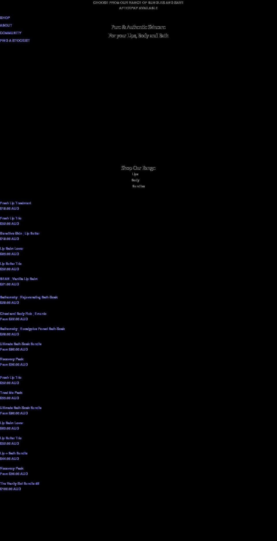 balmbalmco.com shopify website screenshot