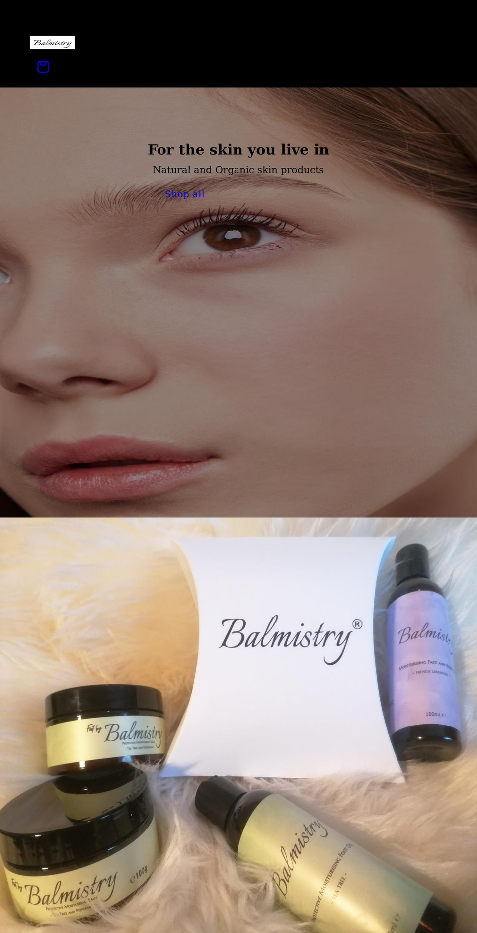 balmistry.com shopify website screenshot