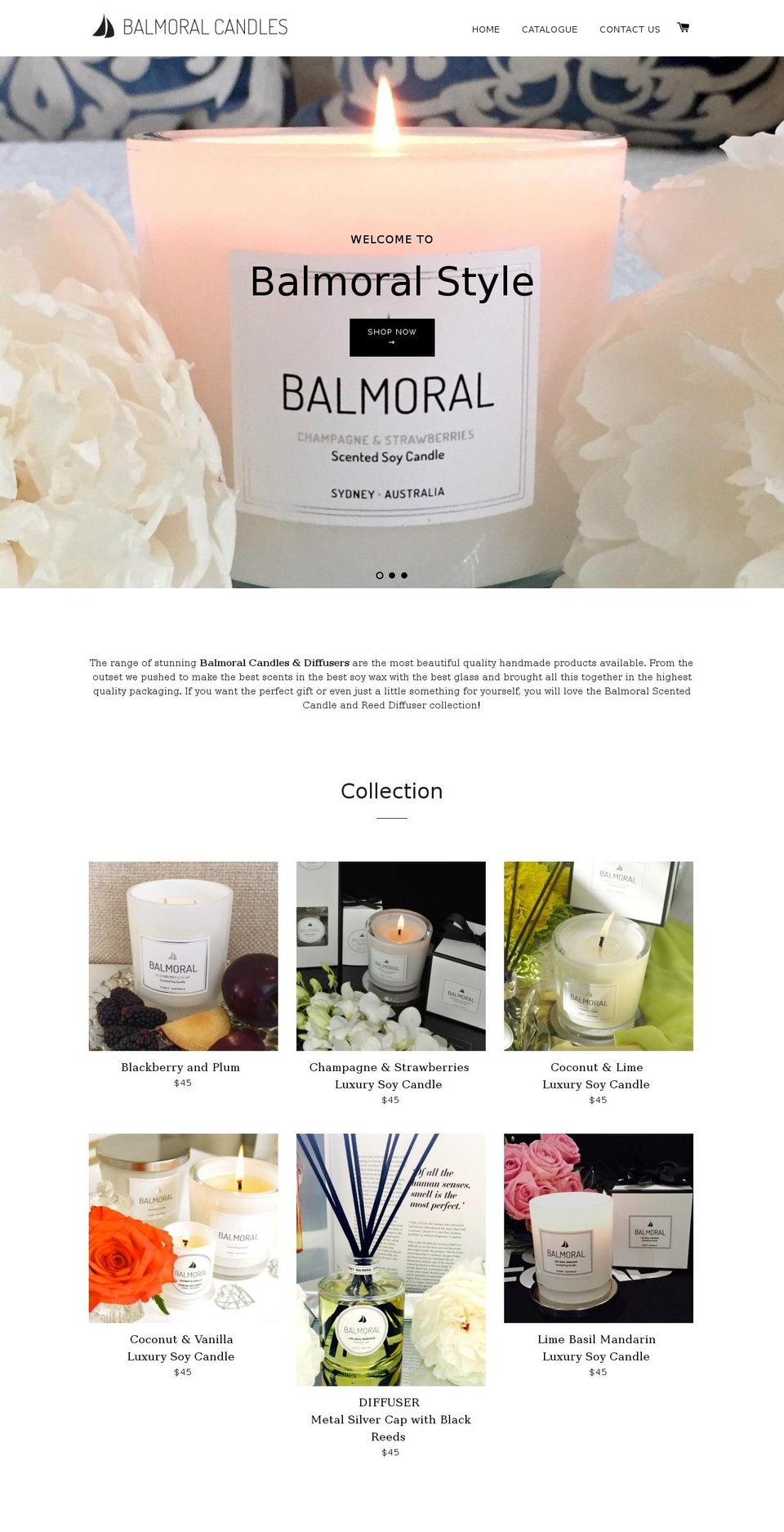 balmoralhome.com shopify website screenshot
